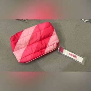 Estée Lauder Soft Makeup Bag Pink Stripe
